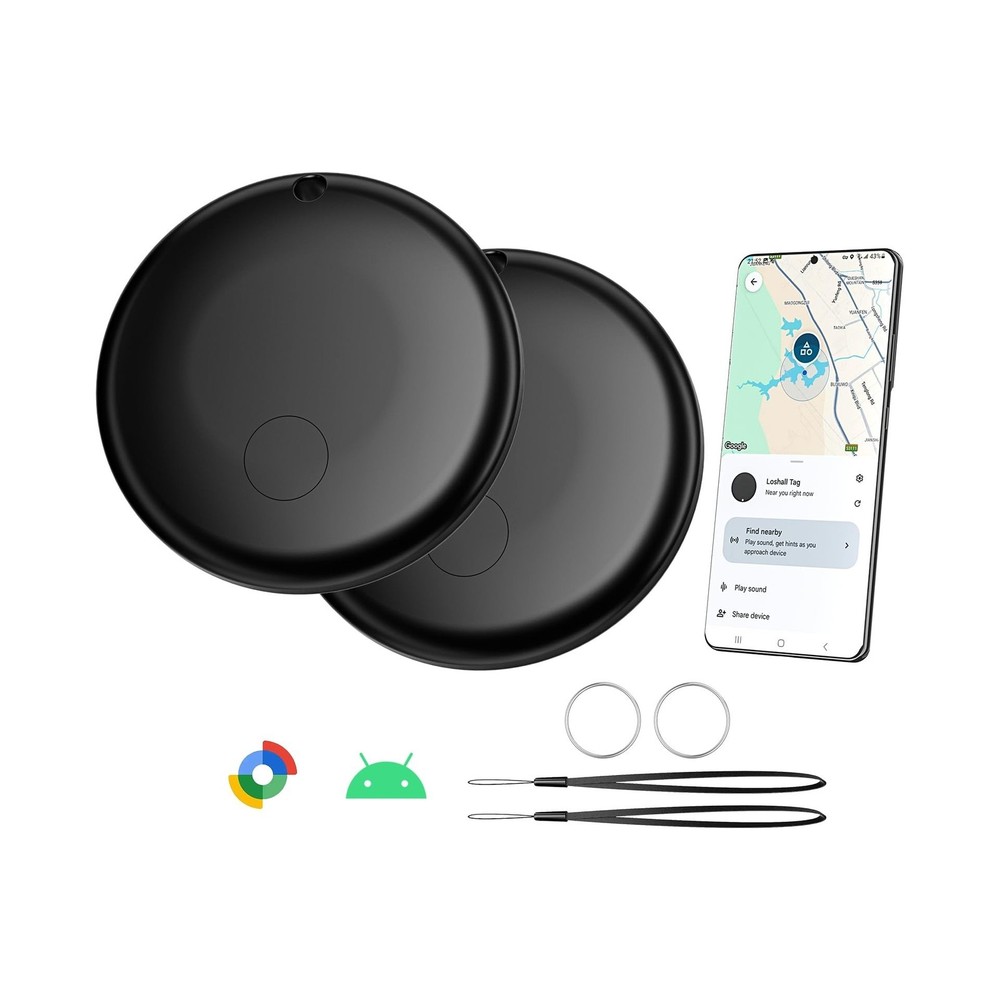 Air Smart Tags-2 Pack for Android, Google Android Tag Tracker Work ... Fast Ship