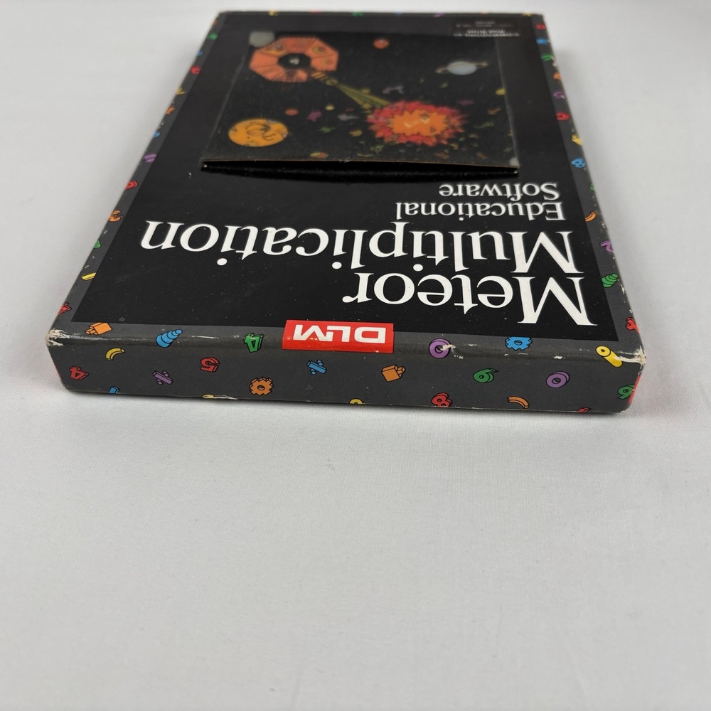 DLM Meteor Multiplication Educational Software Commodore 64 Disk