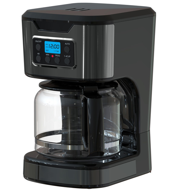EUROSTAR 12-Cup Programmable Coffee Maker (BLACK)