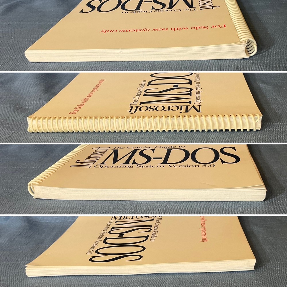 Microsoft The Concise Guide to MS-DOS Operating System Version 5.0 +Floppy Disks