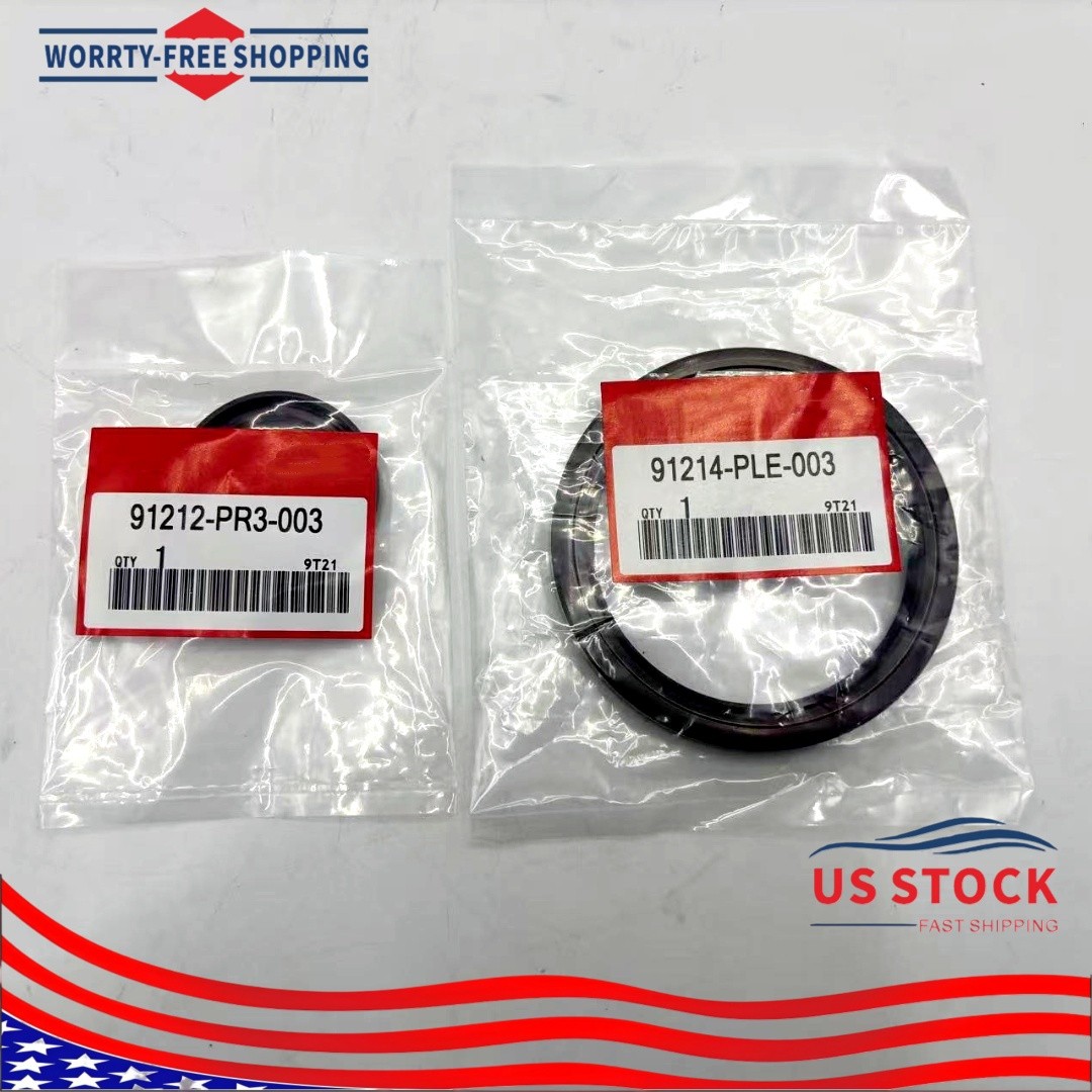 OEM for Honda CR-V Front & Rear Main Crankshaft Seal 91212-PR3-003&91214-PLE-003