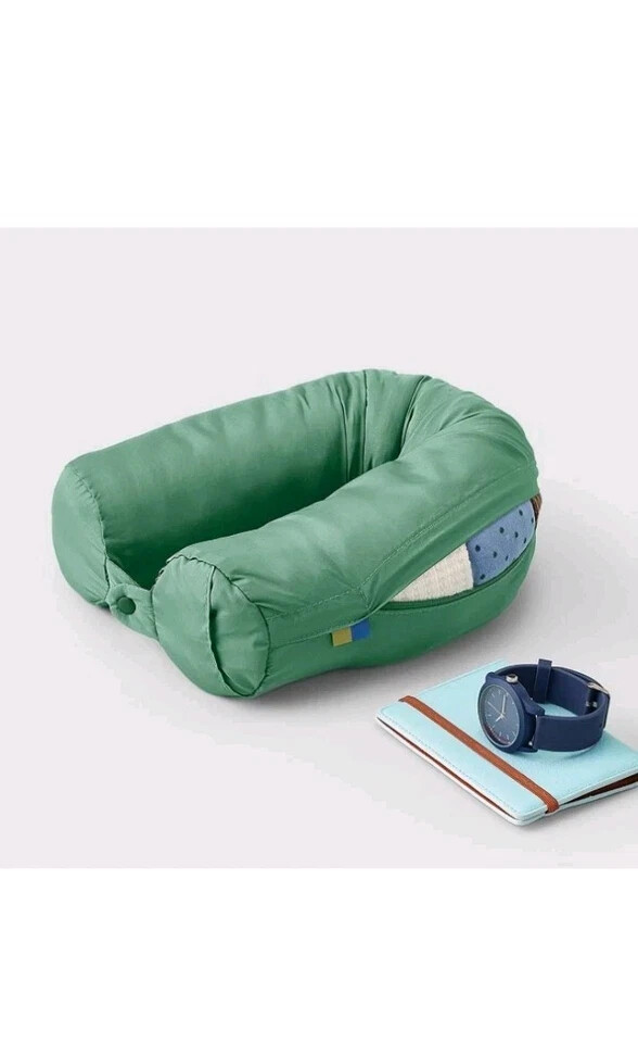 Stuffable Neck Pillow 100% Recycled Polyester New With Box