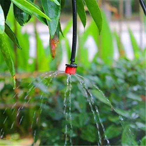 100 Pack 1/4 Inch Adjustable Micro Irrigation Drip Emitter Irrigation System