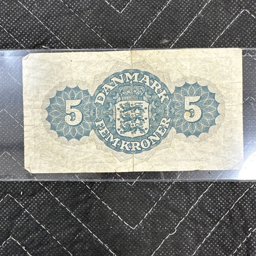 Denmark 5 Kroner Banknote 1948 CG