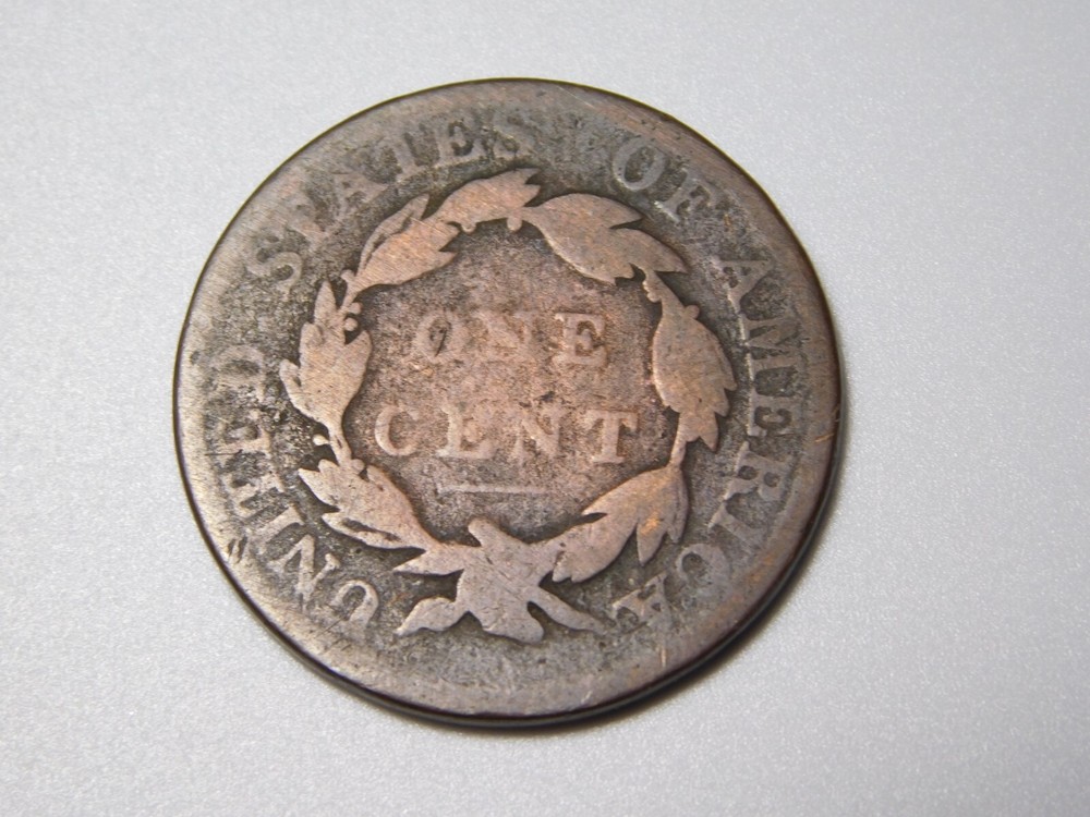 OLD US COPPER COINS 1818 CORONET HEAD LARGE CENT