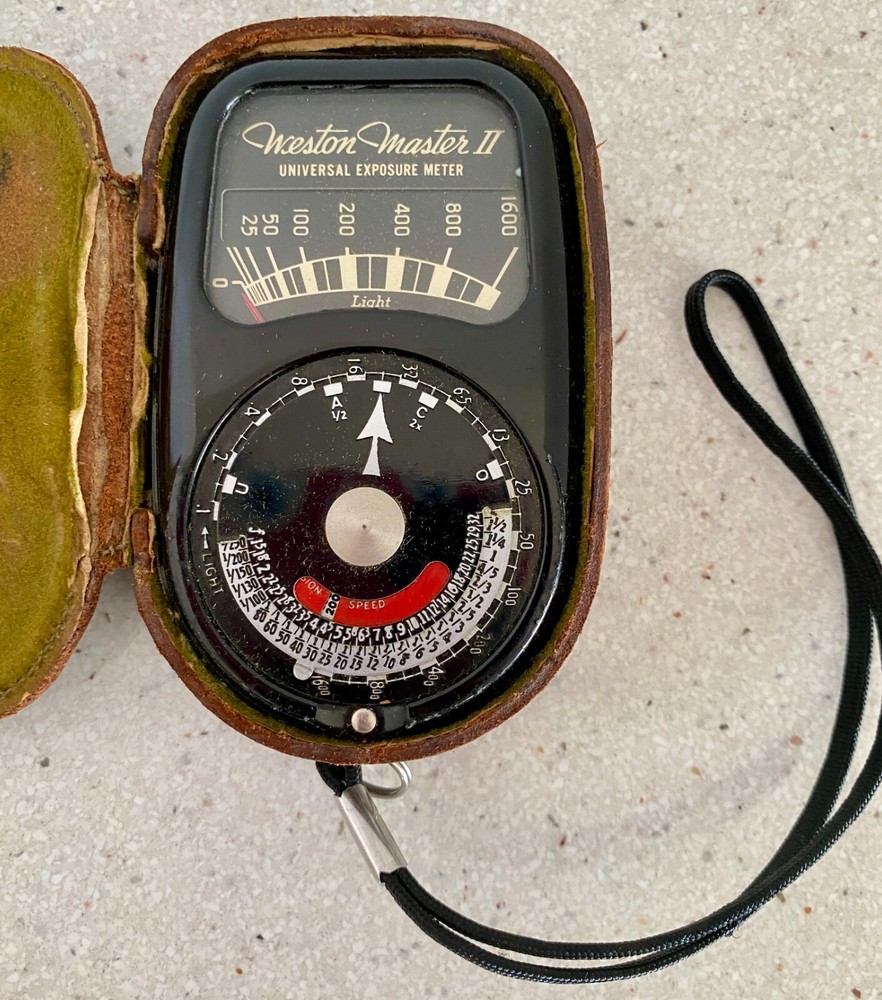 Weston Master II Model 735 Universal Exposure Meter with Original Leather Case