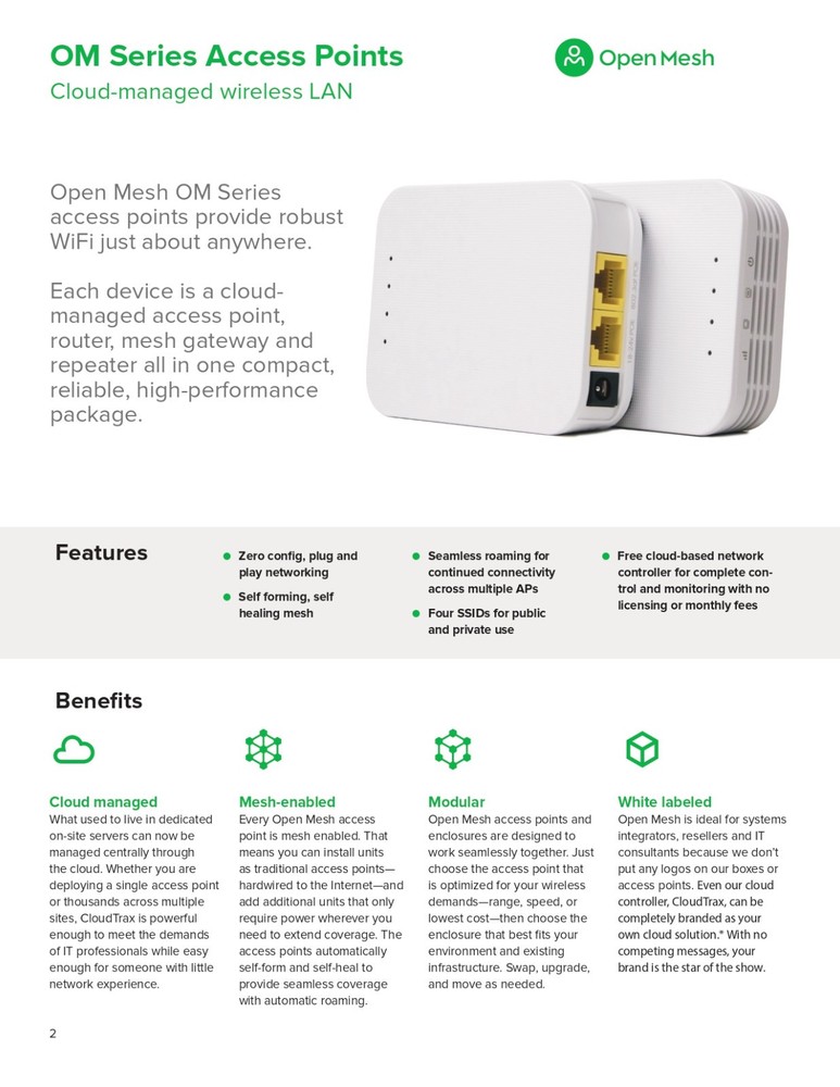 Open Mesh Access Point - OM2P-HS v2