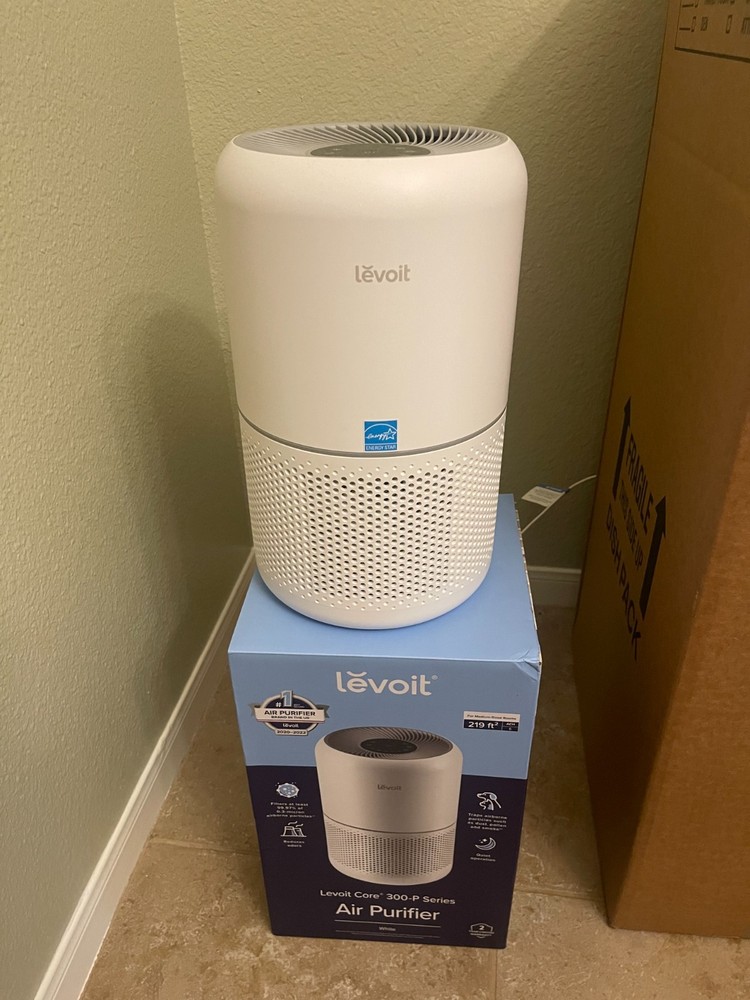 LEVOIT Upgraded Core 300 True HEPA Air Purifier - White