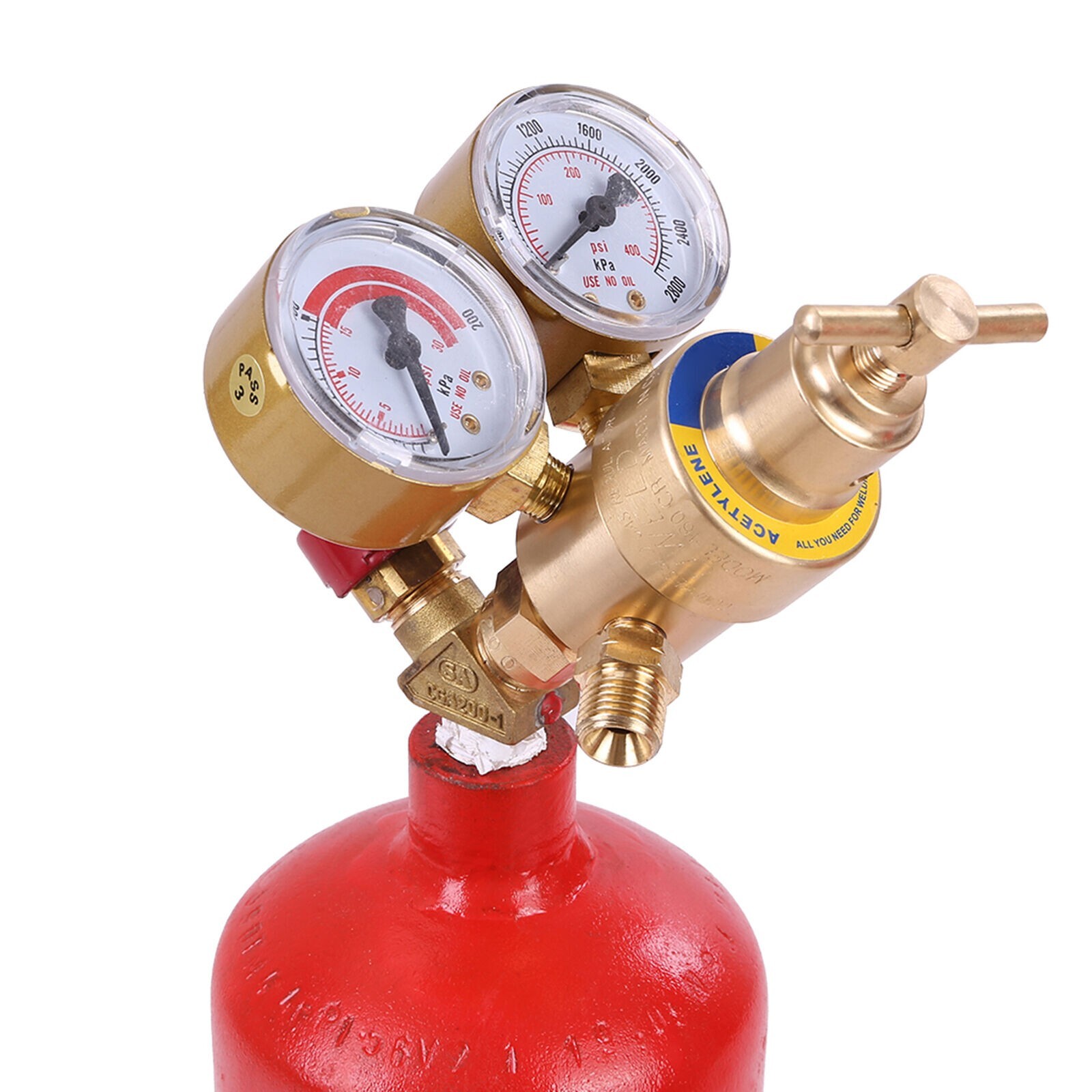 HVAC Portable Oxygen Acetylene Welding Cutting Torch Kit w/ Carrying Case & Tank