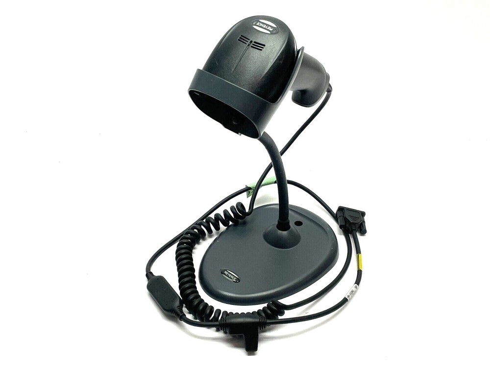 Keyence HR-100 Handheld Barcode Reader w/ Stand
