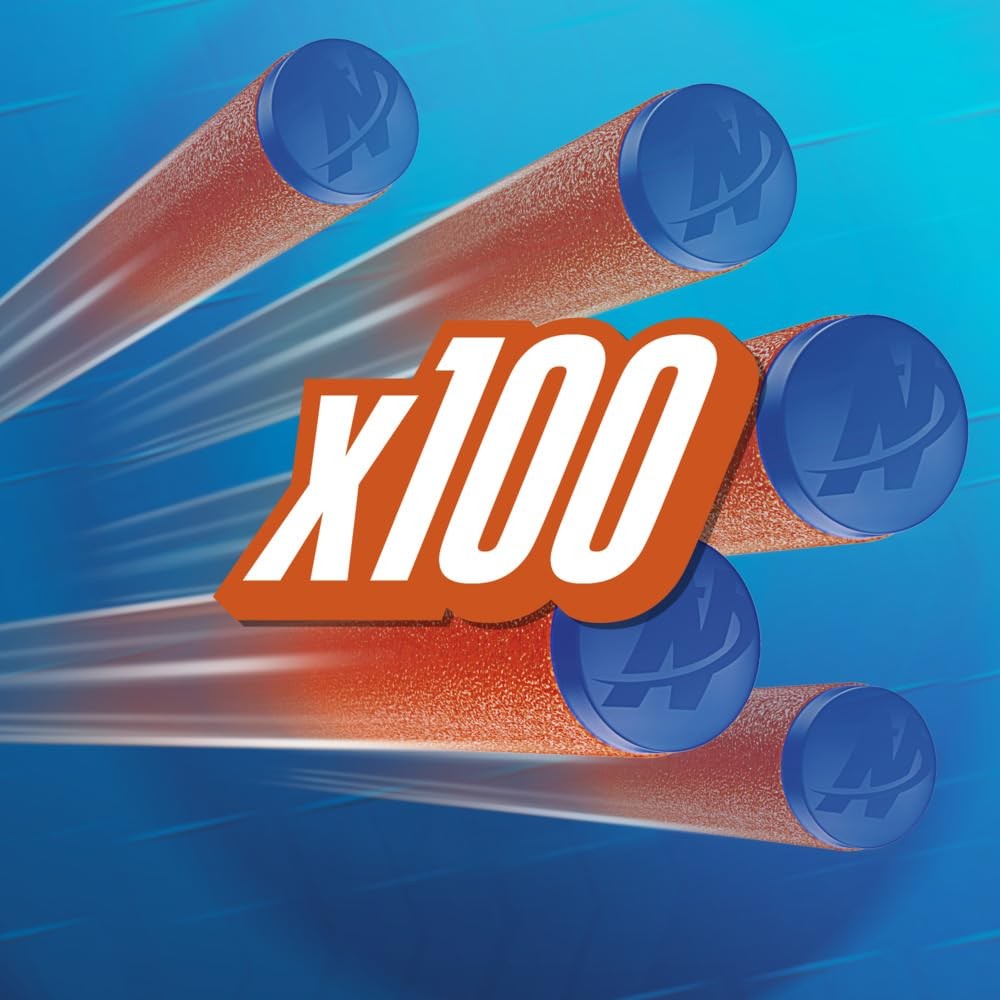 Nerf N Series N1 Darts, Includes 100 Compatible Only Medium, Orange