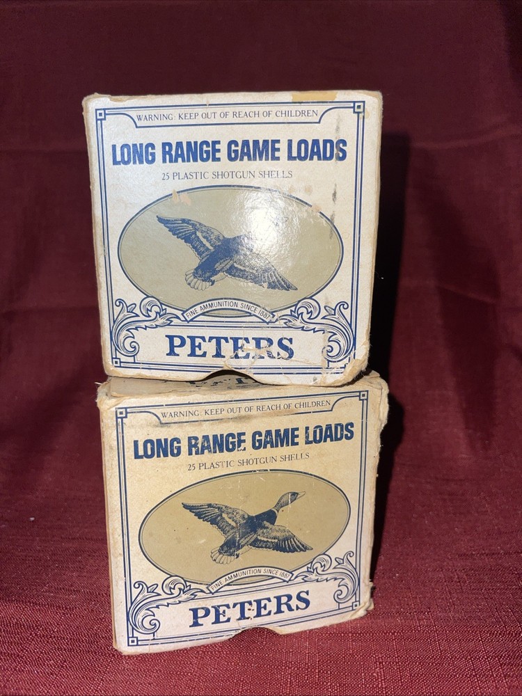 2 ~ Vintage long Range Game Loads Peters Box Empty