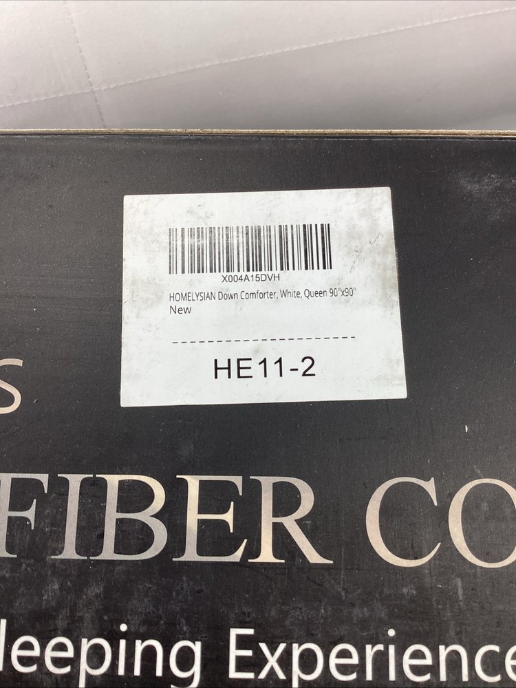 Homelysian Down Comforter Queen, White