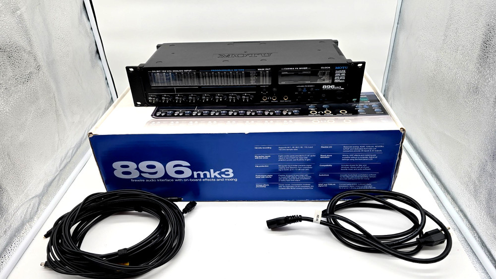 MOTU 896mk3  Firewire Type Audio Interface In Excellent Condition