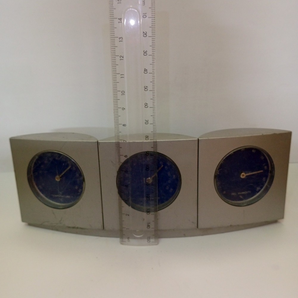 Vintage Function Accurate Triple Gauge Temperature Humidity Weather Thermometer