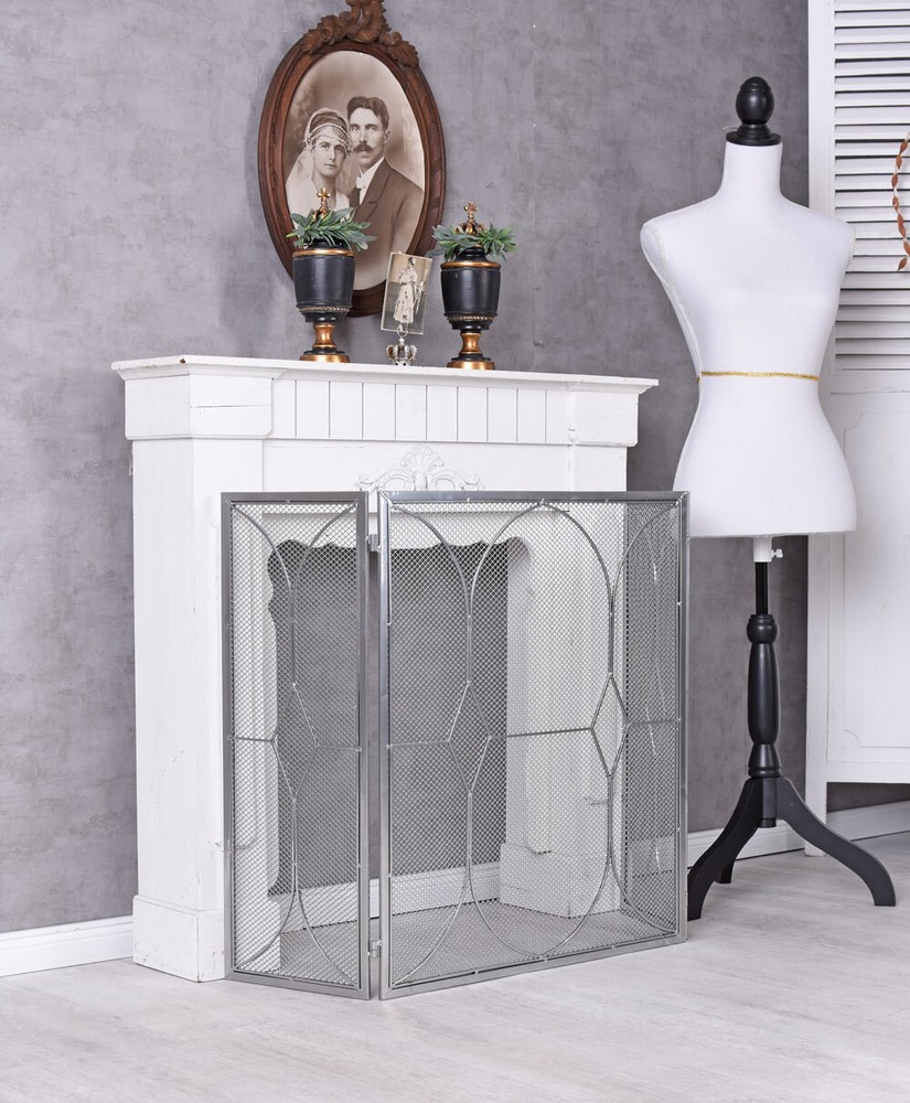 Fireplace Screen Silver Fireplace Protection Screen