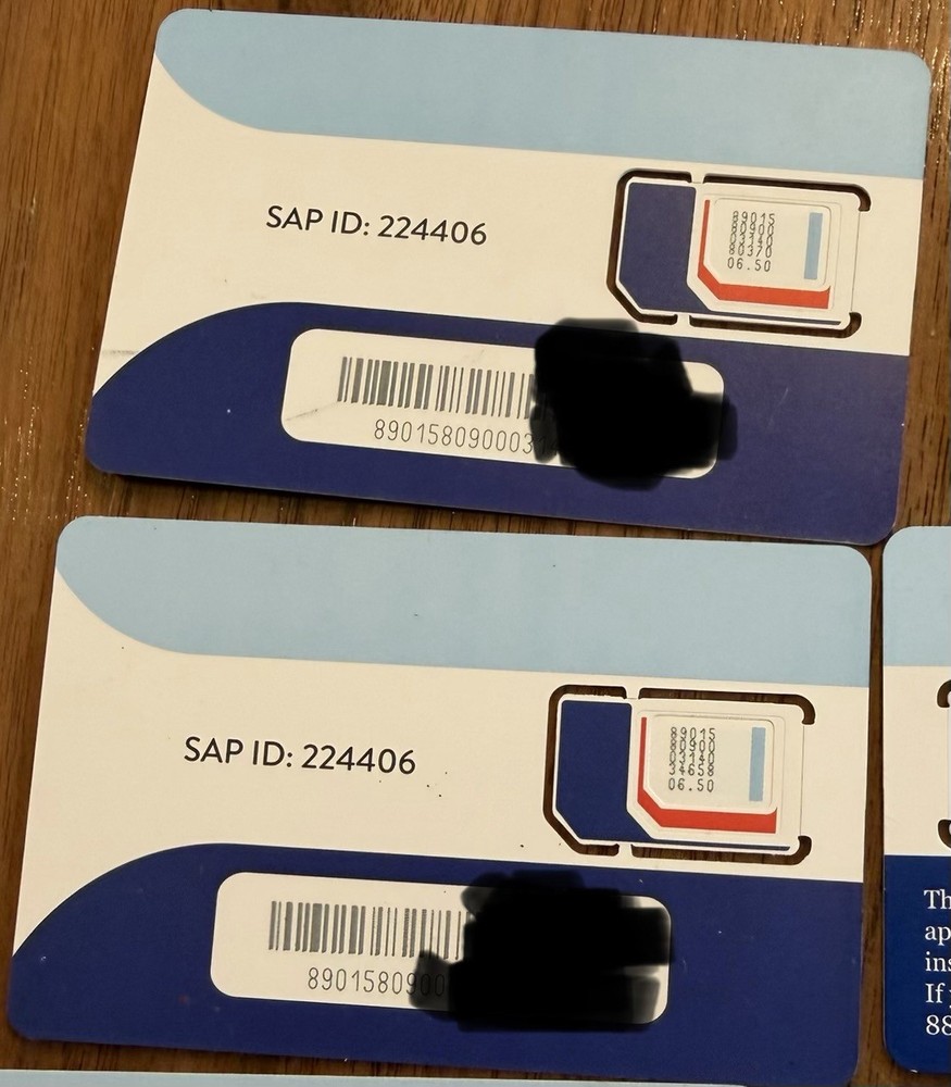 20 New US Cellular SIM Card SIM Trio Max Mini, Micro, Nano options