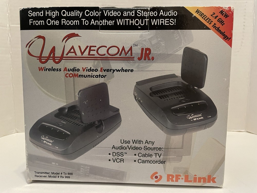 Wavecom Jr WCJ30-100 RF-Link Wireless Audio Video Everywhere Communicator New