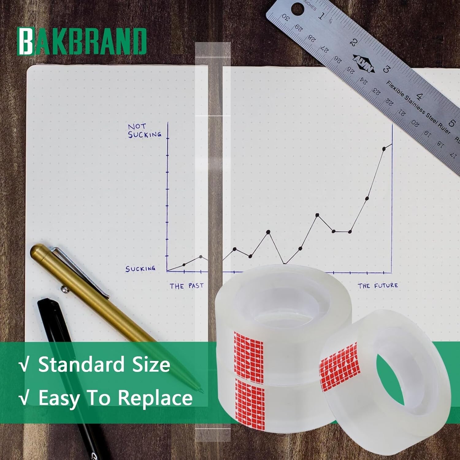 Clear Transparent Tape Rolls 3/4" x 1000" Dispenser Refill 12 Tape Rolls Scotch