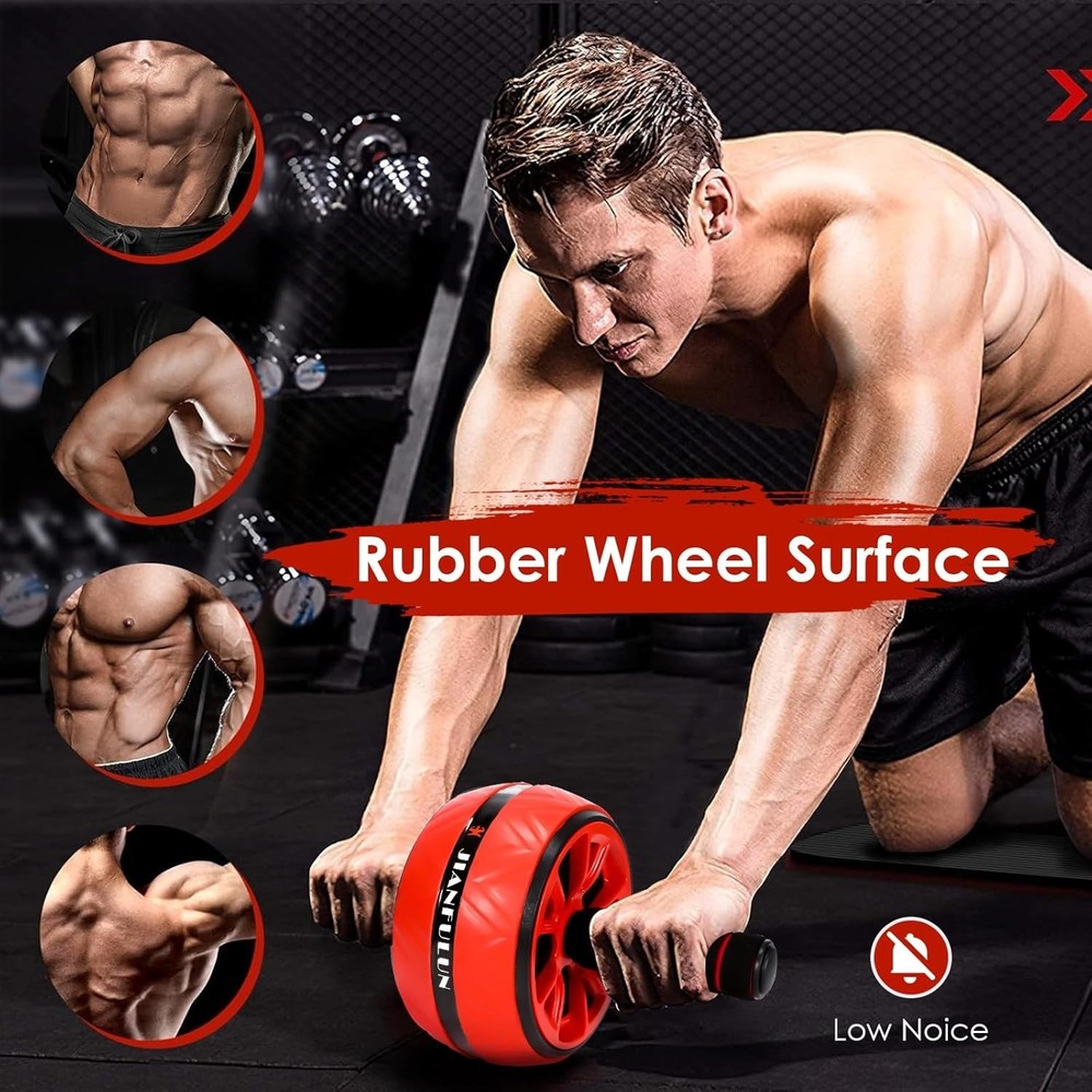 Ab Roller Wheel, Ab Workout Equipment for Abdominal & Core Strength Training,...