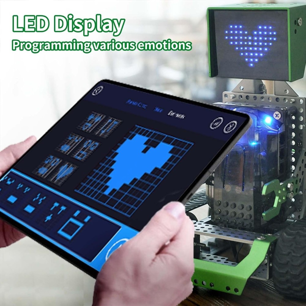 Robobloq Qoopers 6 in 1 Programming Robot Building Kit with Remote Control, LED