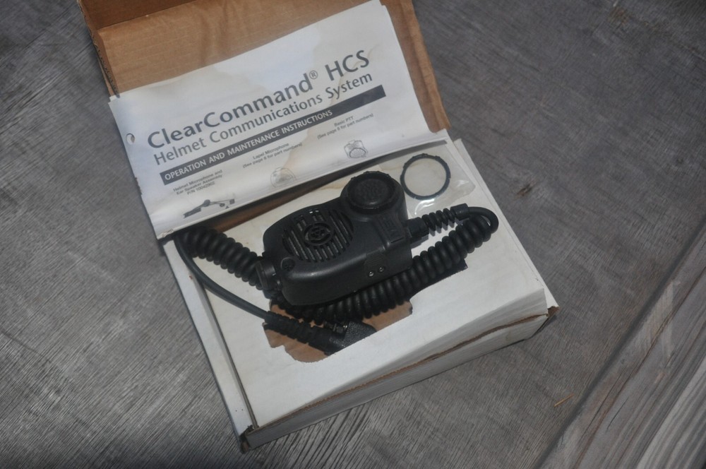 MSA 10042903 Clear Command HCS Communications System Lapel Microphone NEW