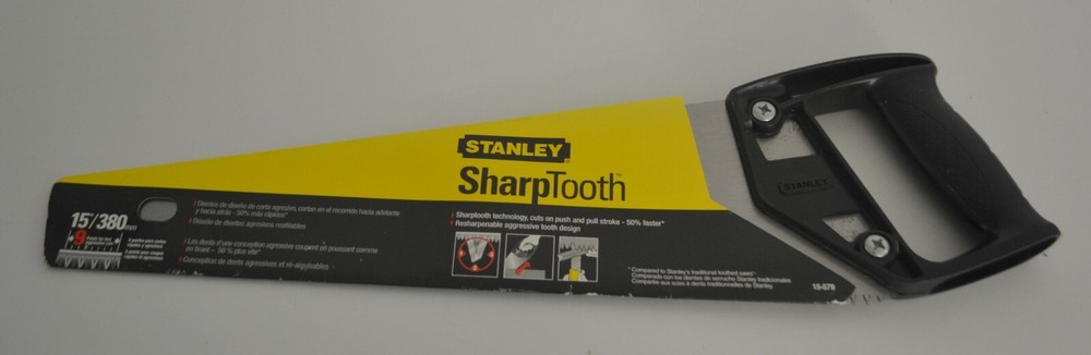 STANLEY, Sharptooth, Saw, 15"/380mm, 9 points