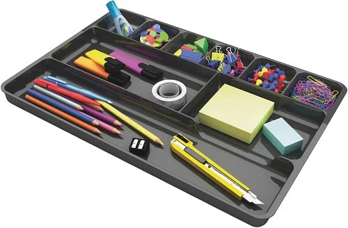 Deflecto 38104Drawer Organizer Black  - 1EA