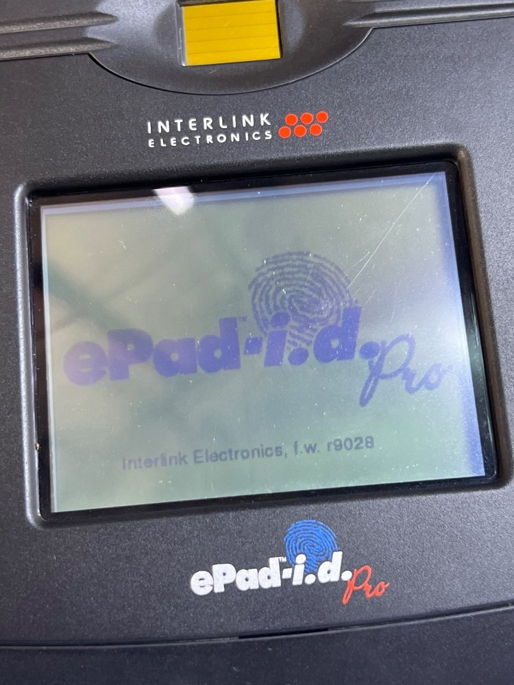 Interlink ePad-i.d. Pro Electronic Signature Pad ePad 54-66414 Stylus 24-87594