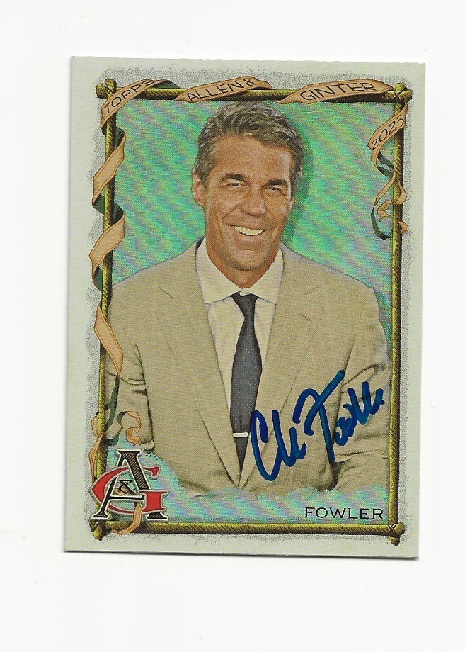 CHRIS    FOWLER   ESPN    AUTOGRAPHED   CARD