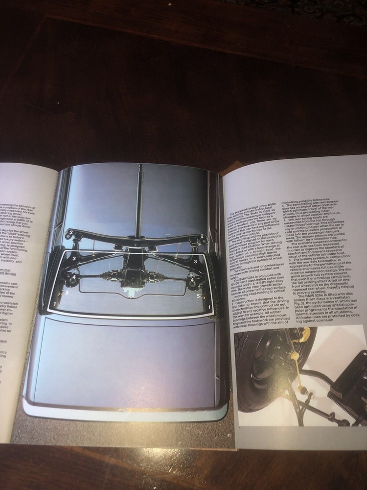 1981 BMW 528E CAR BROCHURE