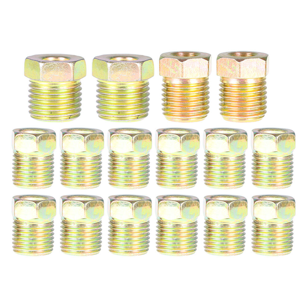 Labwork Brake Line Tubing Kit For Universal 25 Ft 3/16&1/4 Zinc w/32 Fittings