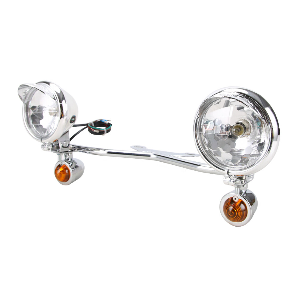 Driving Fog Spot Light Bar With Passing Turn Signal Lamp For Harley Motorcycle
