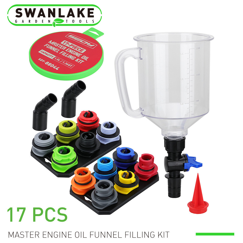 17pcs Multi-Application Oil Funnel Set For Toyota Lexus Mazda Ford Volvo Audi GM