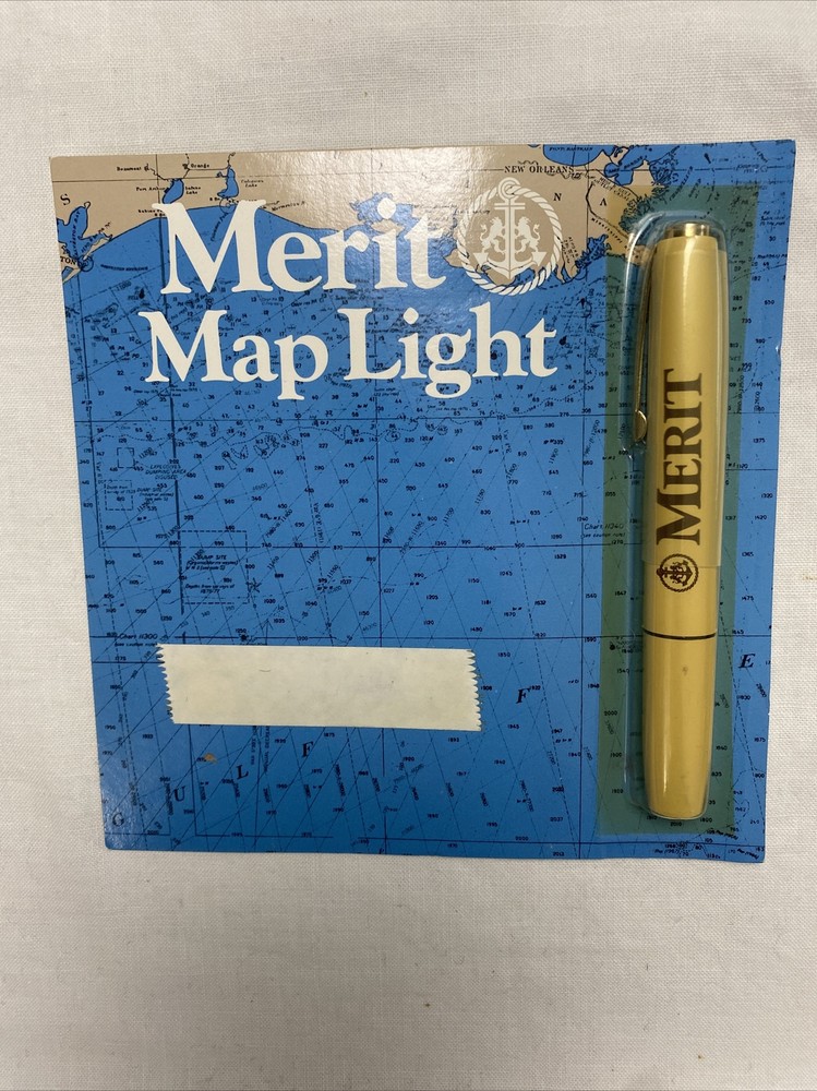 Merit map light Vintage  1984 NEW