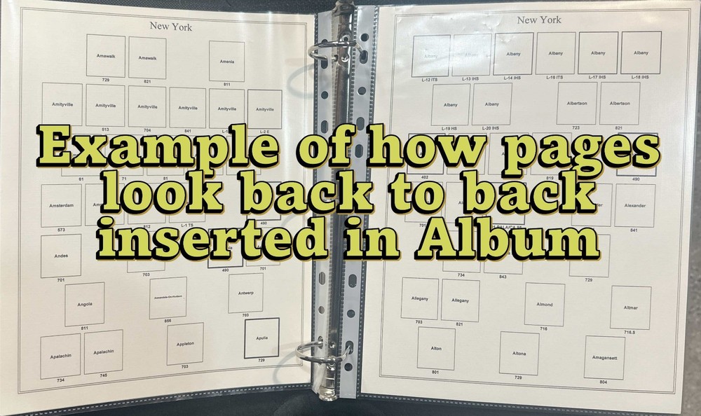 Oklahoma Precancel Town & Type 28 Pages in Sheet Protectors