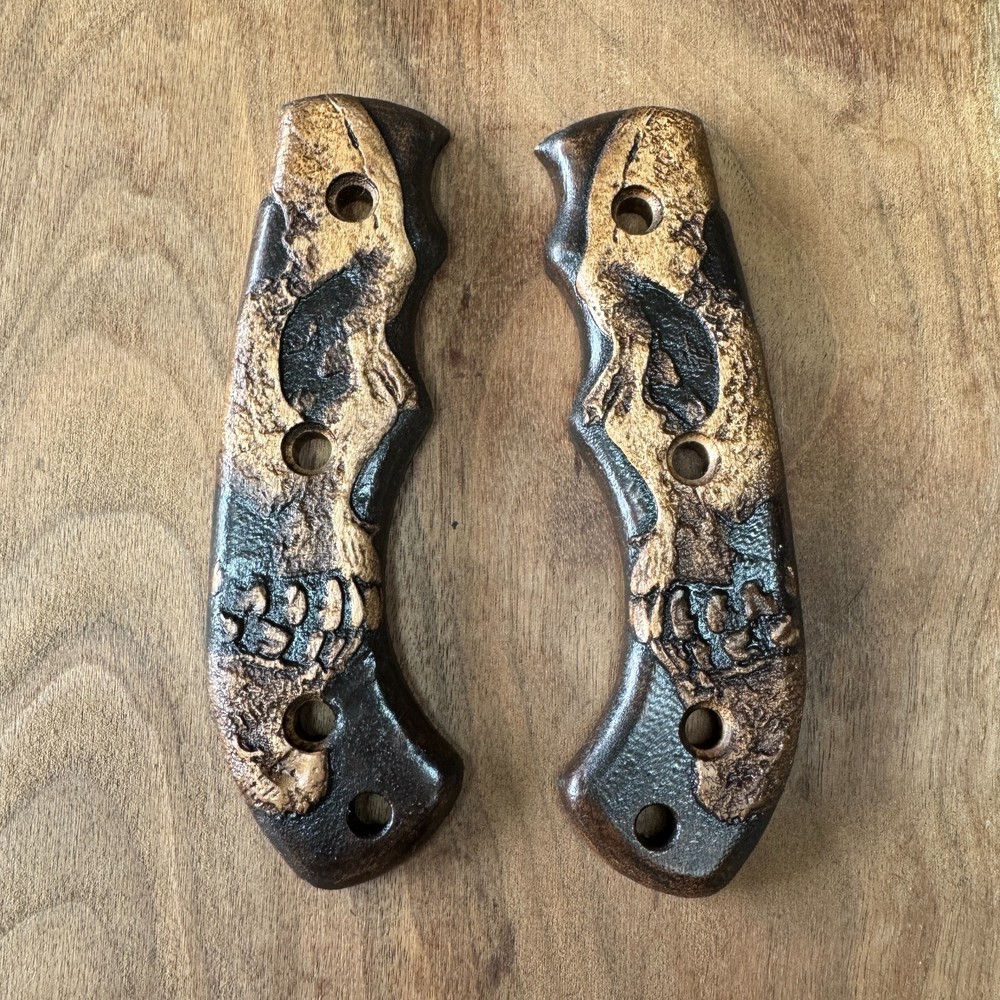 Shadowskull scales compatible with TOPS Tom Brown Tracker knife