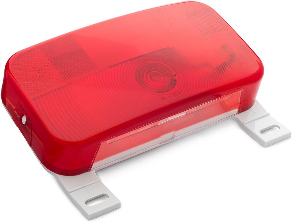 Red Surface Mount Light License Bracket Stop/Turn/Tail for RV