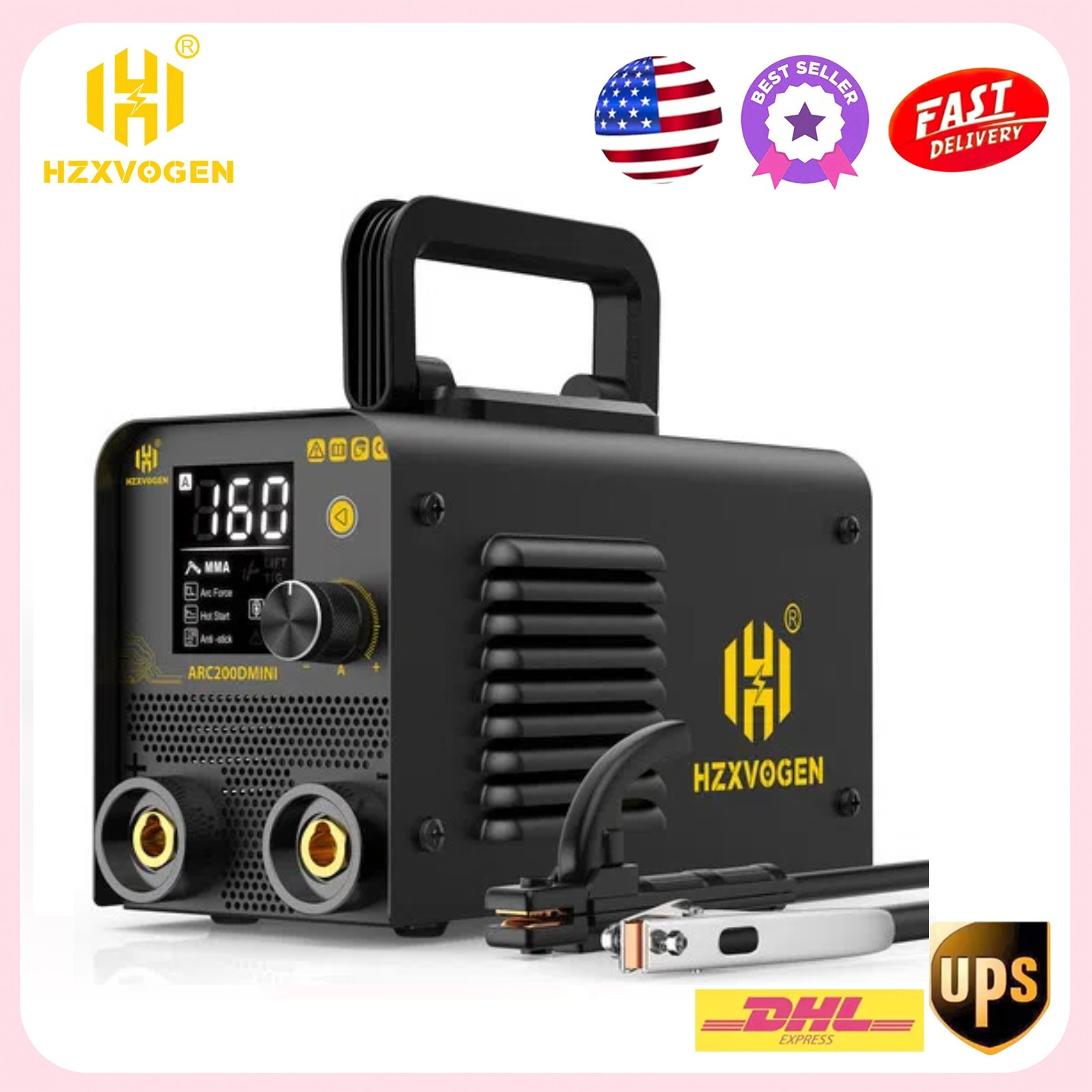 120A Portable mini Stick Welder 2-IN-1 Lift TIG Stick Welder 110V New Household