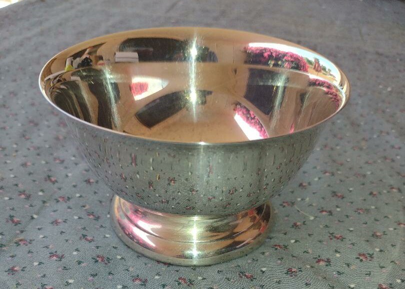 4" Reproduction PAUL REVERE SILVERPLATE BOWL