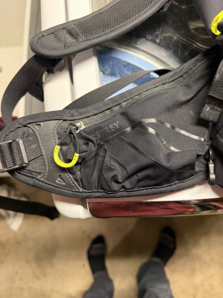 Osprey Raptor 14 Hydration Backpack Black/Green/Lime No Bladder