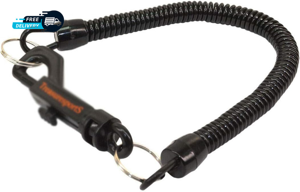 Black Security Fastener Lanyard for Pinpointer Metal Detector
