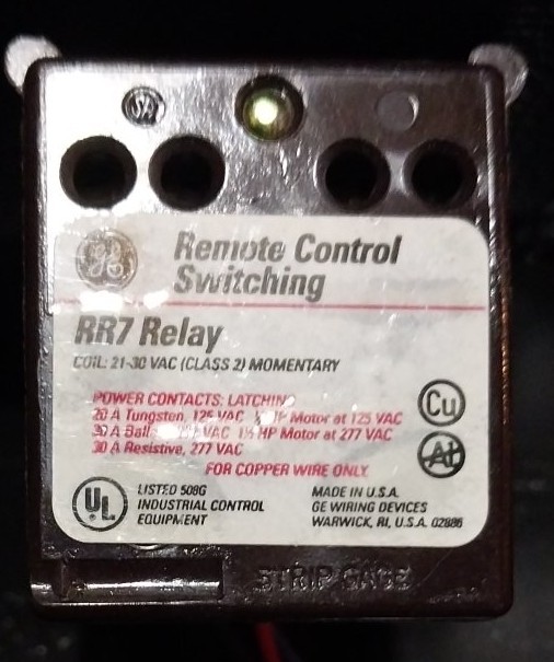 General Electric RR7 Low Voltage Relay Class 2