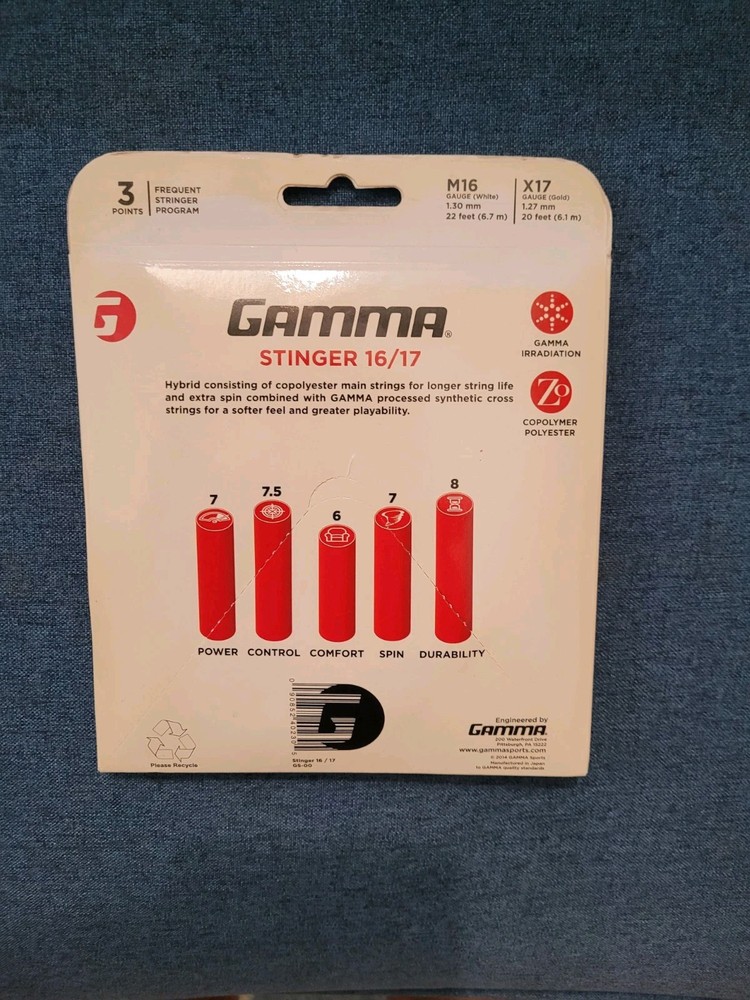 Gamma Stinger 16/17 Durability Series Tennis String