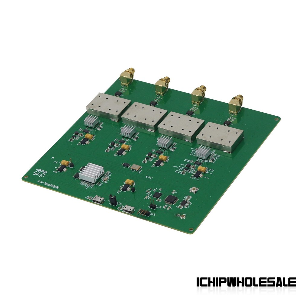 60MHz-800MHz Radio Compass Motherboard V0.8 Outperforming KerberosSDR 4 Channel