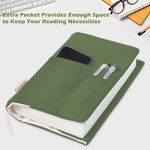 Canvas Book Covers, Washable Book Protector, Book Cover for Lime Medium