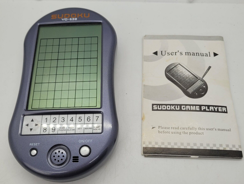 Sudoku Handheld Electronic Game With Manual