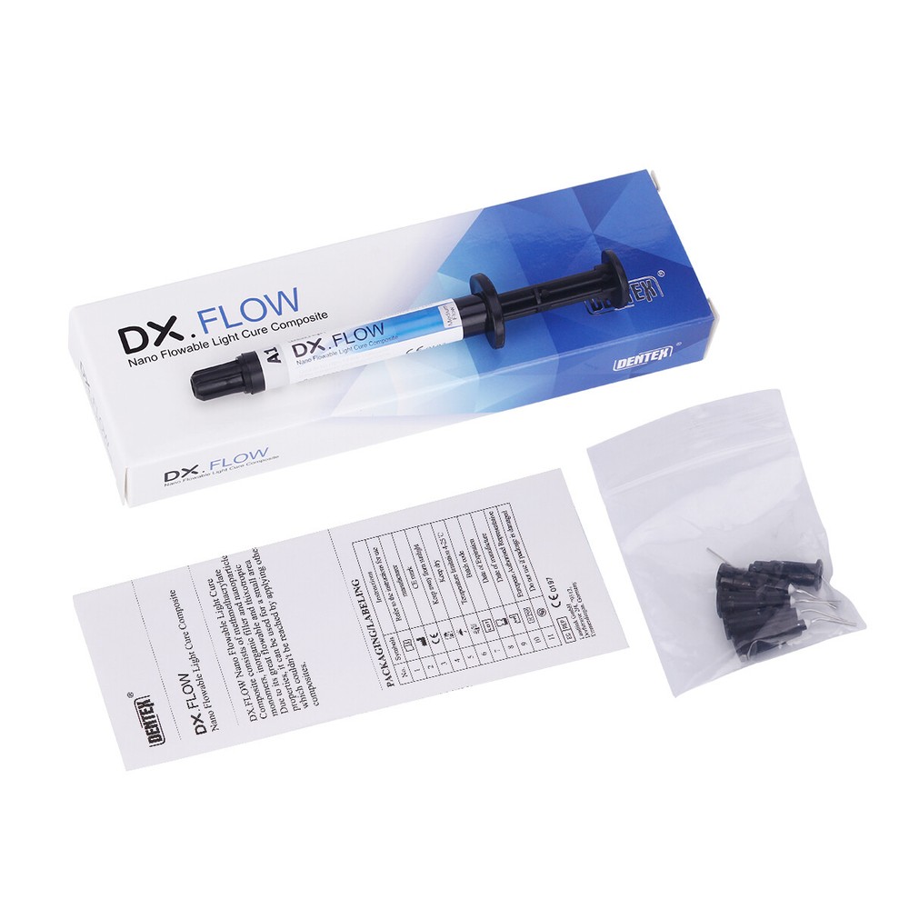 Dental Dentex A1 Medium Flow Flowable Light Cure Composite Resin Syringe