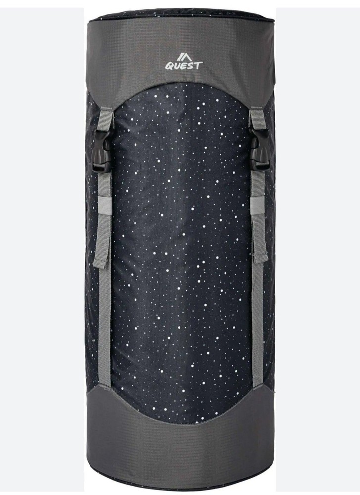 Quest Compression Pack Flip Top Lid 30L Black Gray