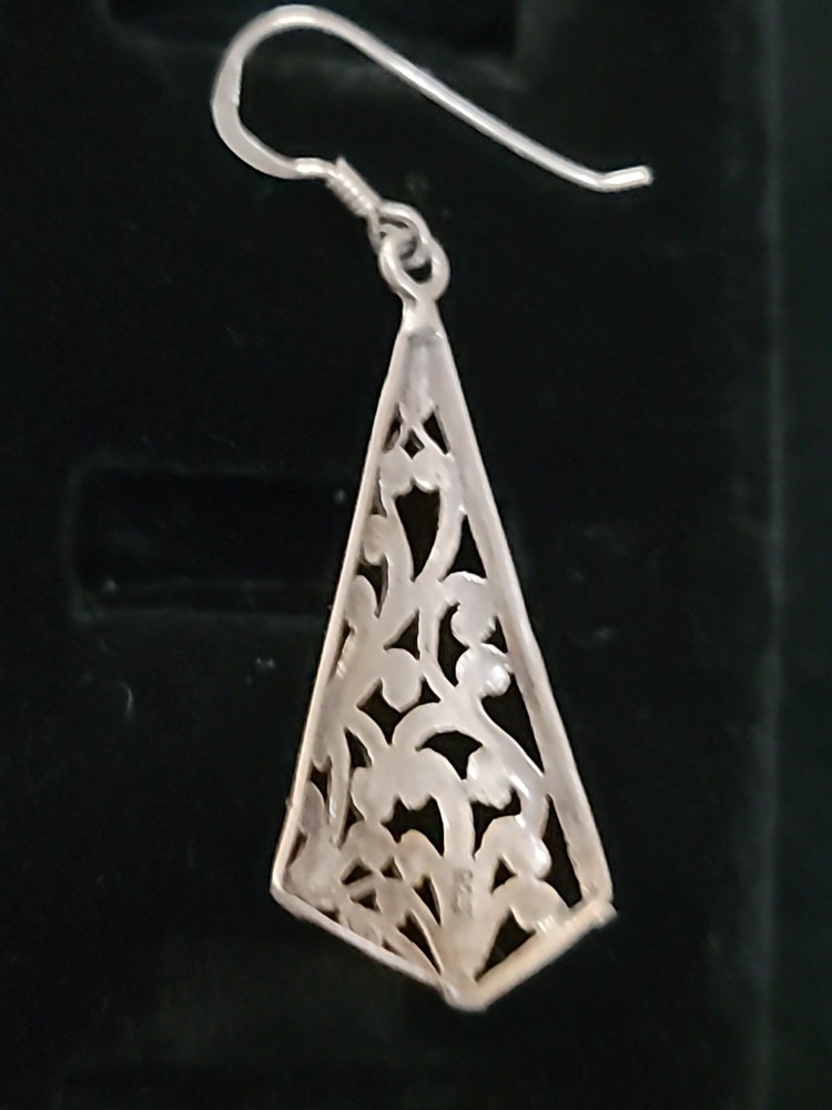 Sterling Silver earrings And Ring Set Size 5.75